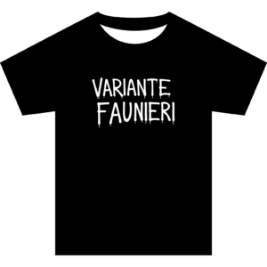 Maglietta VARIANTE FAUNIERI - nera